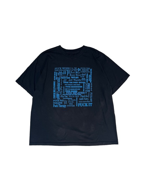 1990s-2000s "FUCK"  Typography Print T-Shirt