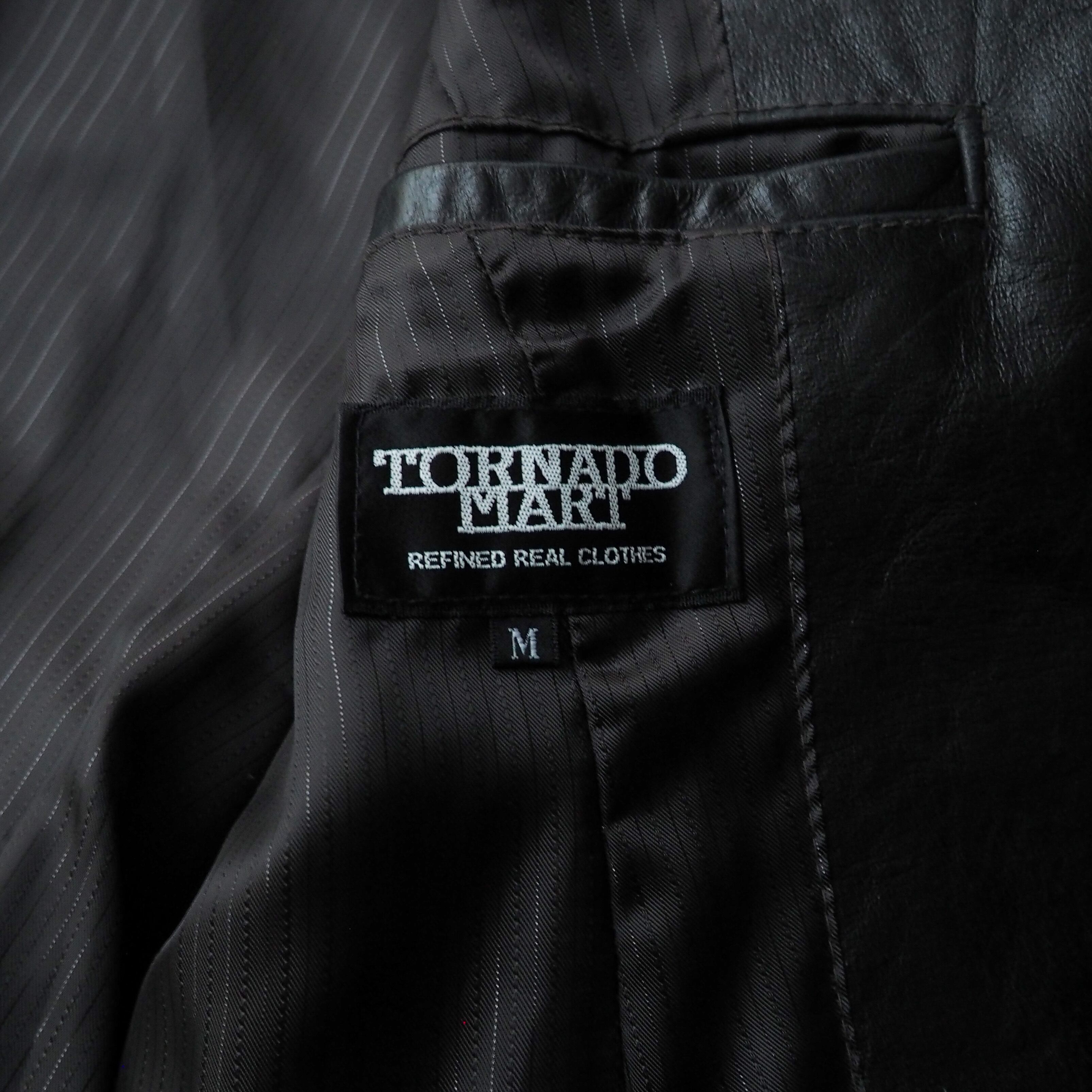 00s〜 “TORNADO MART” leather tailored jacket 00年代 トルネードマート レザー テーラードジャケット  Y2K マルイ系 | anti knovum（アンタイノーム）