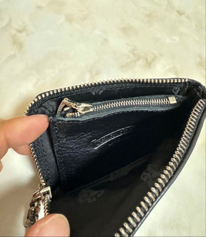 CHROME HEARTS クロムハーツ TINY ZIP クロスパッチ レザー