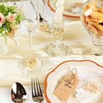 【木製 インテリア アクセサリー】ジュエリー ロザリオ クロス 装飾 ホワイトビーズ シンプル ミニマリスト 手作り調 チュールバック付き ギフトカード付き ギフト