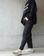 【訳あり】裏起毛ver.Pin-tuck Jogger Pant_Ivory・Free
