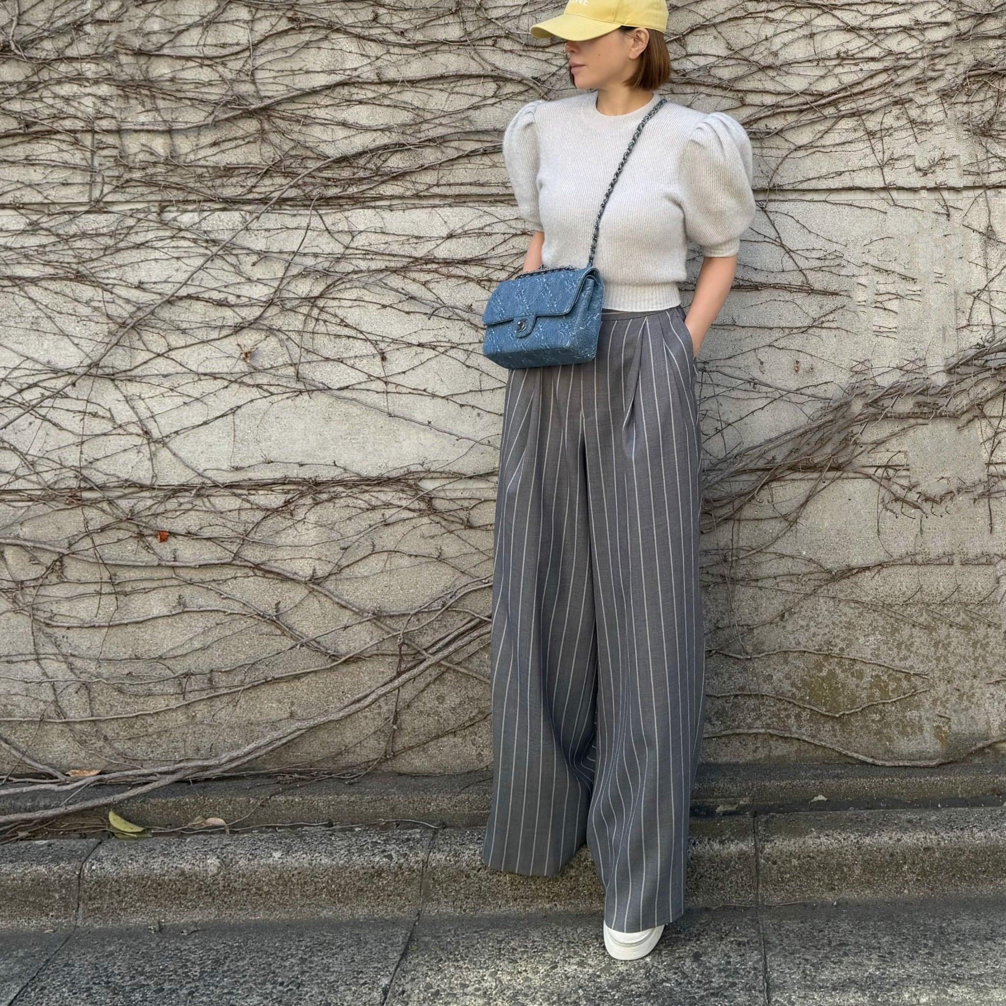 ラメニットプルオーバー Corinne シルバー | Cygne 