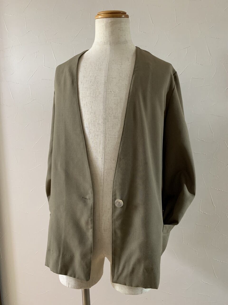 1980's No Collar Jacket