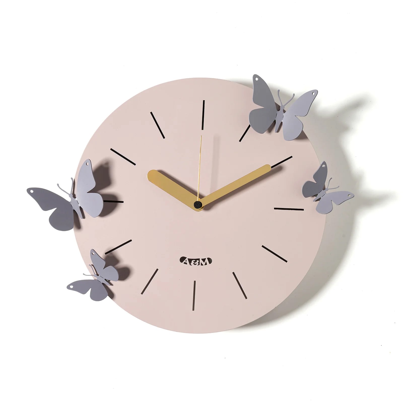 HT-2026】振り子時計 置き時計 機械式 輸入時計 レトロ レッド 木製