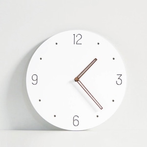 simple wall clock A 6types / 無地 シンプル ウォールクロック 壁掛け時計 韓国 インテリア 雑貨