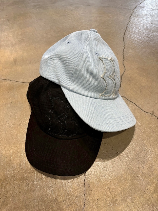 【25AW】BASICKS ベイシックス / BB Logo Damaged Denim Cap
