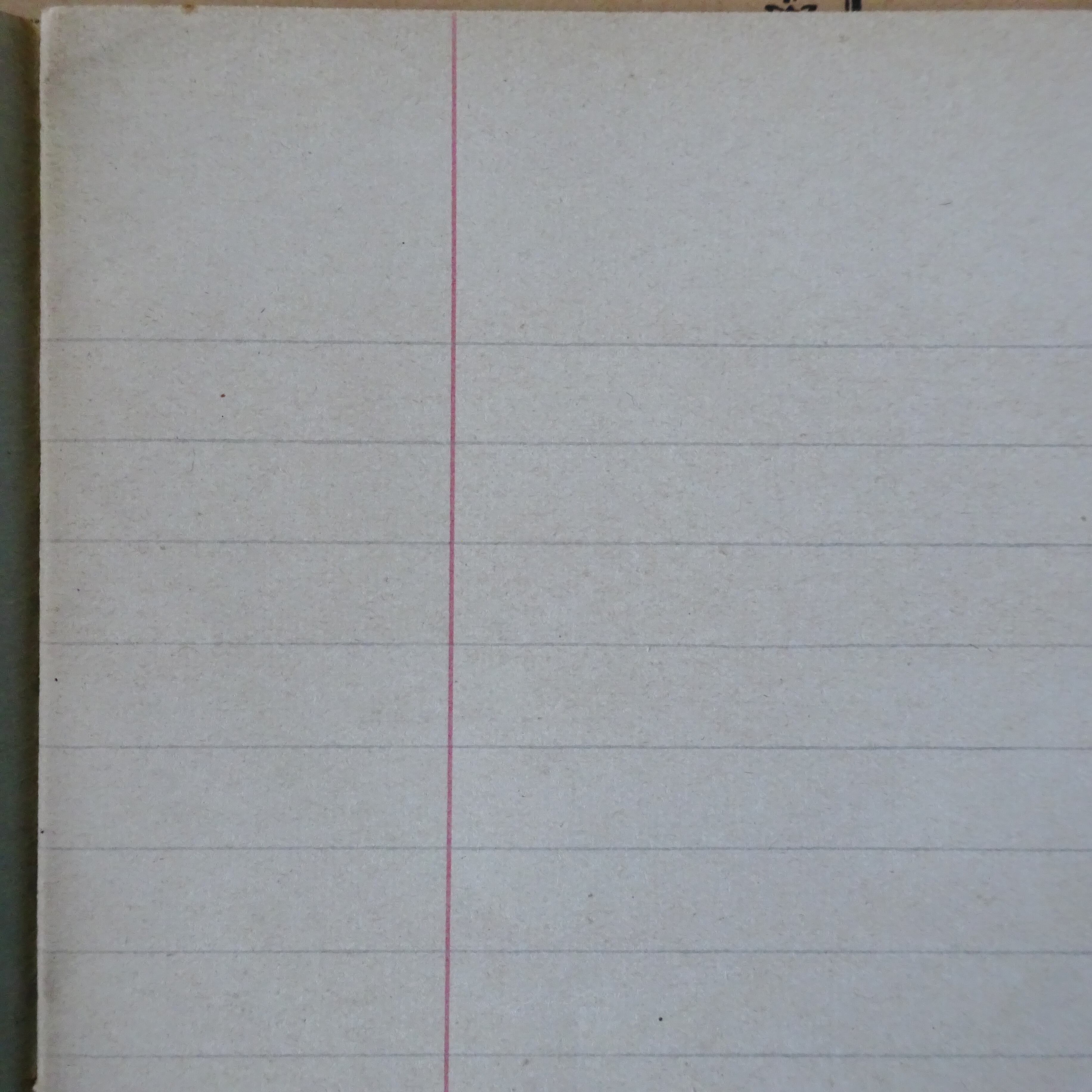 Cahier scolaire ancien