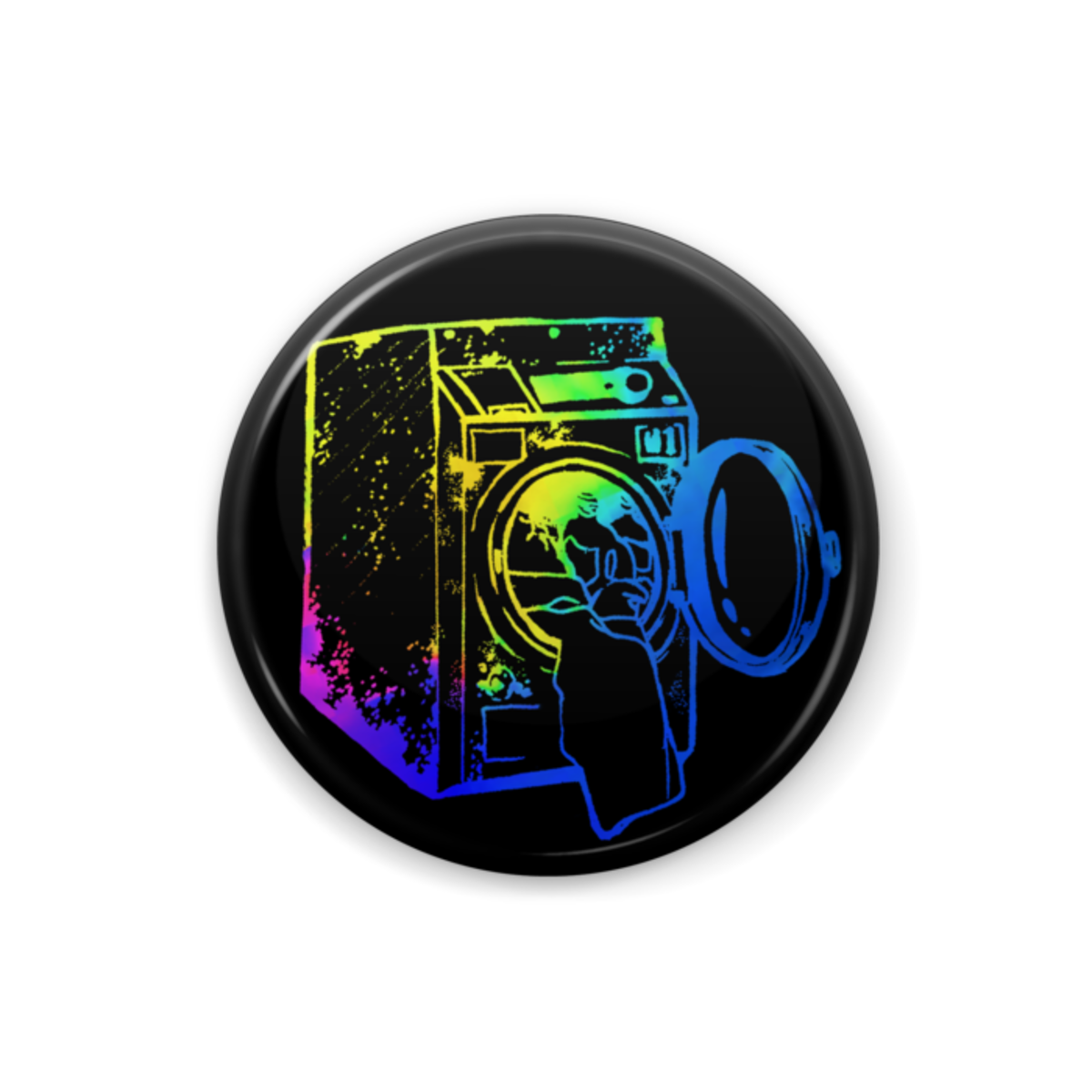 Can batch Black Colorful Washing machine Adolph