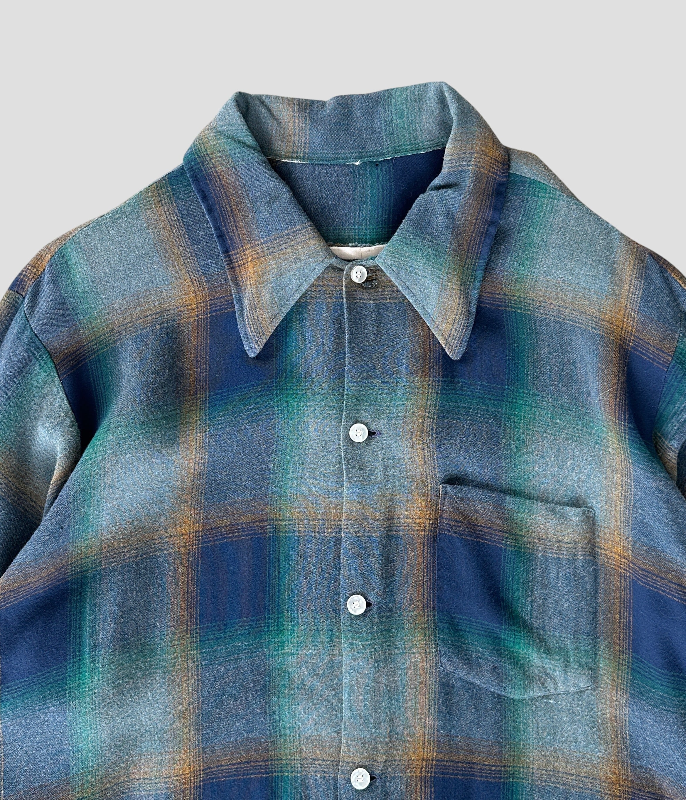 Vintage 60s S Ombre Check Shirt | BEGGARS BANQUET公式通販サイト