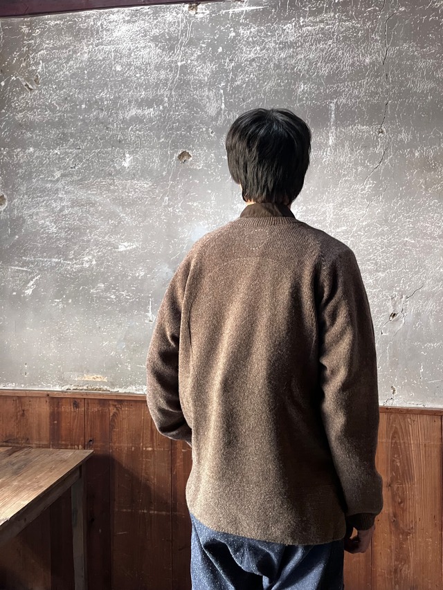 COSMIC WONDER ｜British wool knitted farmer sweater　 Brown