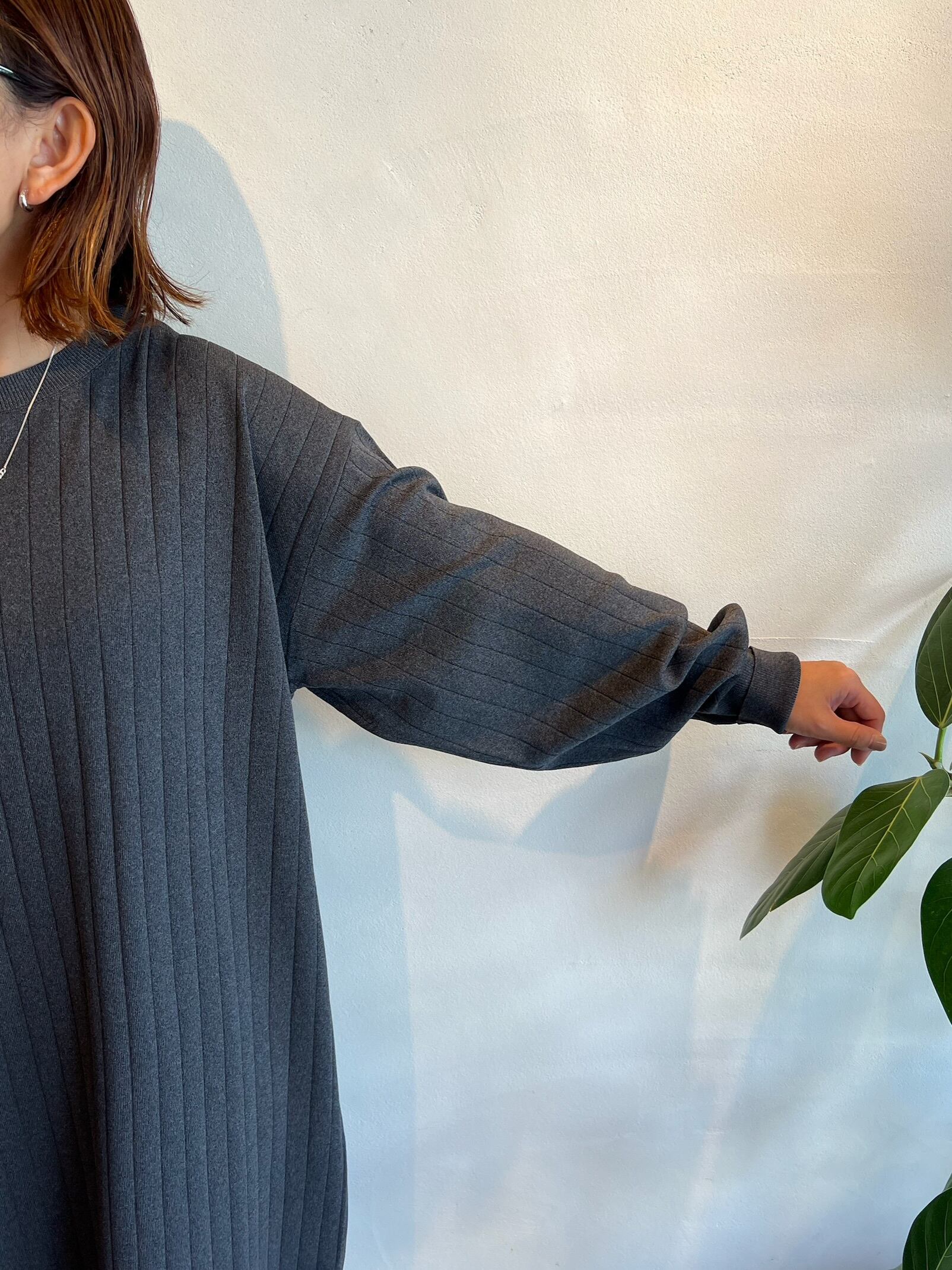 lelill / ハイテクワイドリブワンピース | anouk