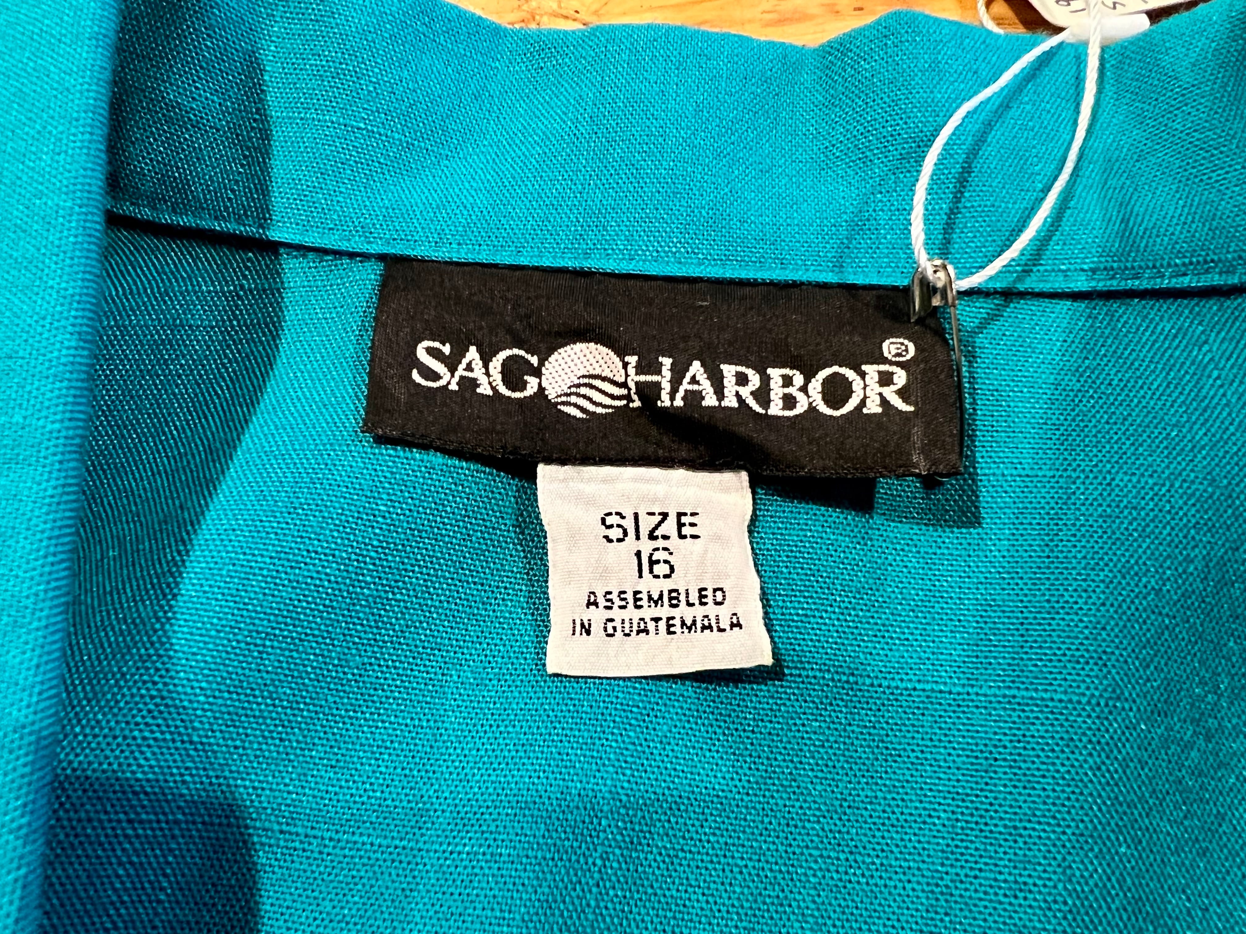 SAGHARBOR(-) 90S 総柄 刺繍編み込み シャツジャケット アウター