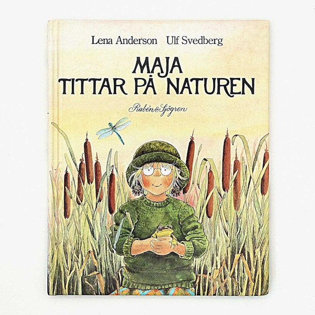 レーナ・アンデション：絵「Maja tittar på naturen（マーヤの自然観察）」《1995-02》