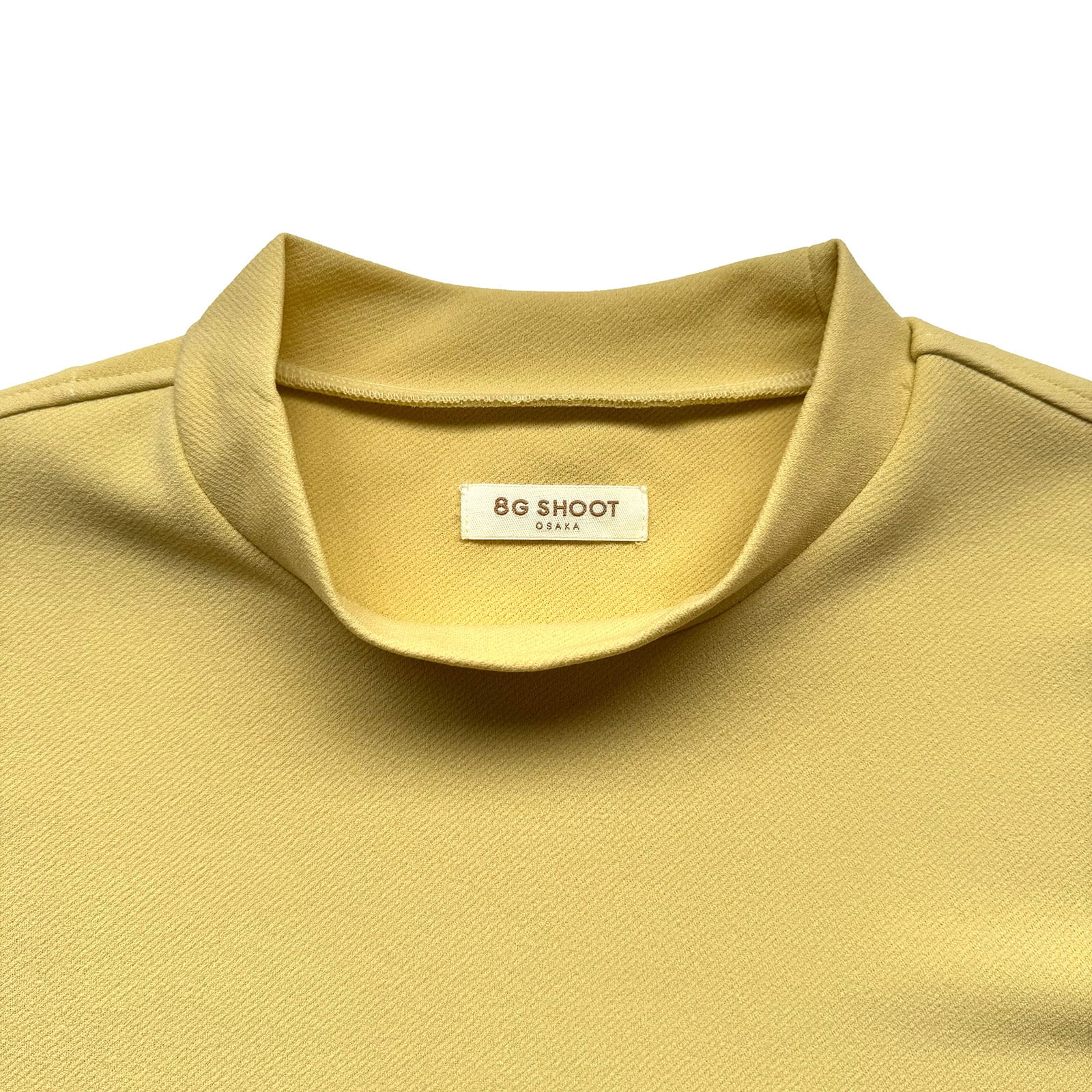 COLLEGE LOGO MOCK NECK FOOTBALL SHIRT -YELLOW- | 8G SHOOT WEBSTORE