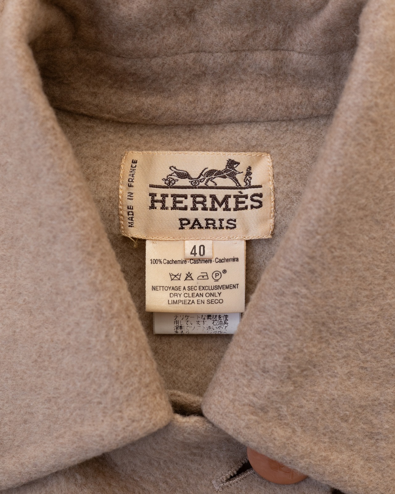 〈Hermès〉Cashmere 100％ Coat