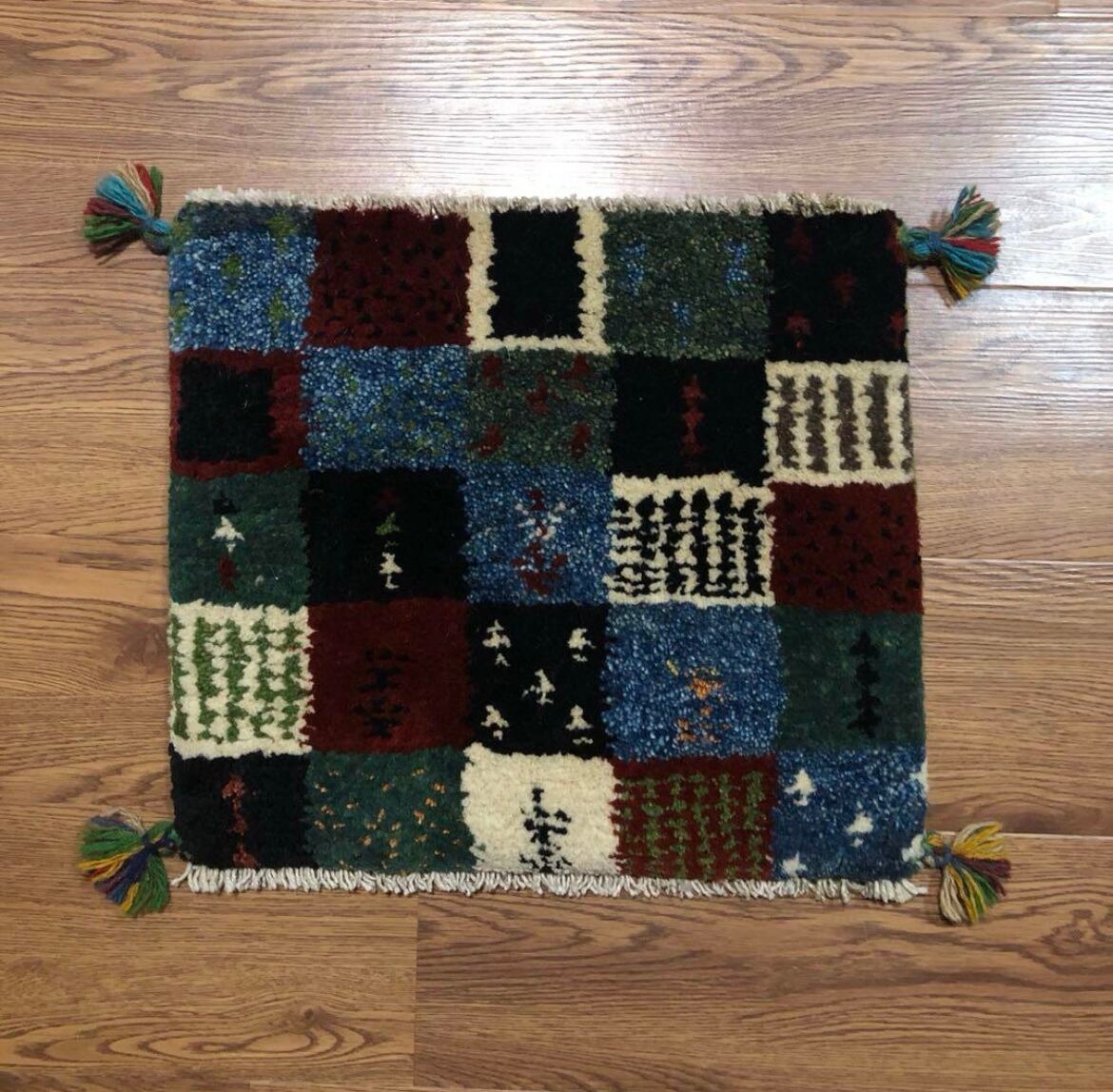 ペルシャギャッベ (ギャベ) チェアマット 椅子の座布団 No.GS