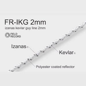 新品 FIELD RECORD FR-IKG 2mm / izanas kevlar guy line 2mm
