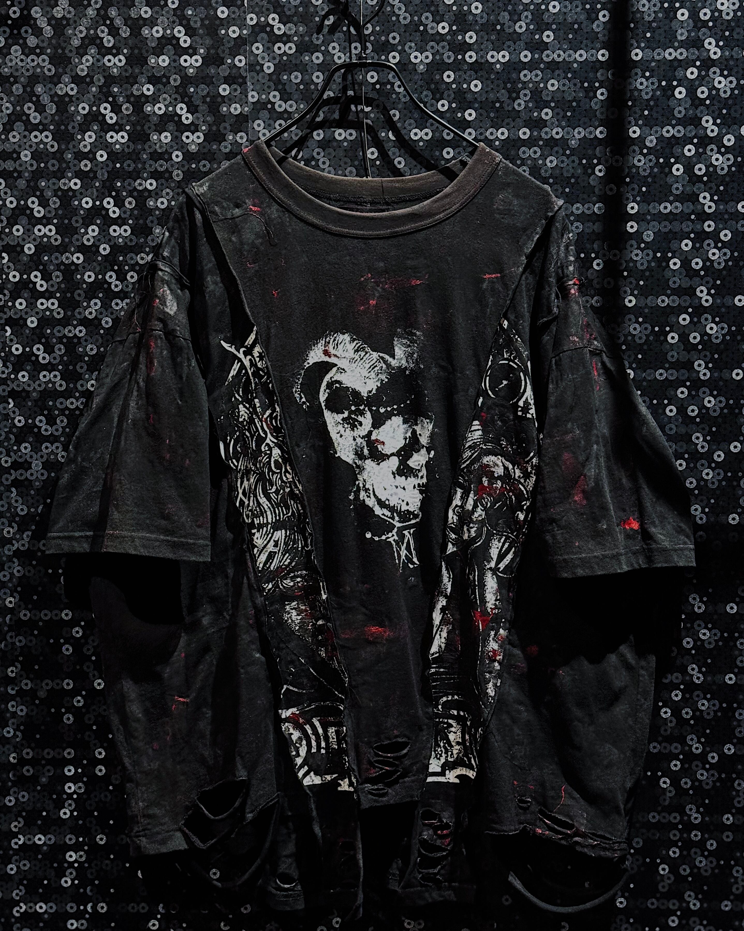 【ÆIEM】vivid notes DECONSTRUCTED Baphomet TEE BLACK