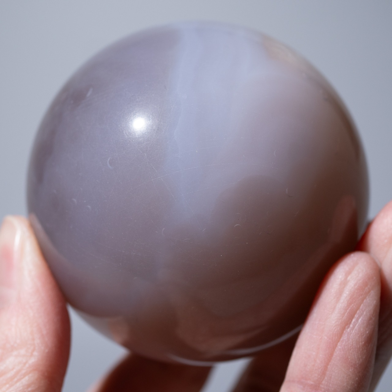 ドゥルージー アゲート ブラウン【φ6.2cm】 / スフィア
