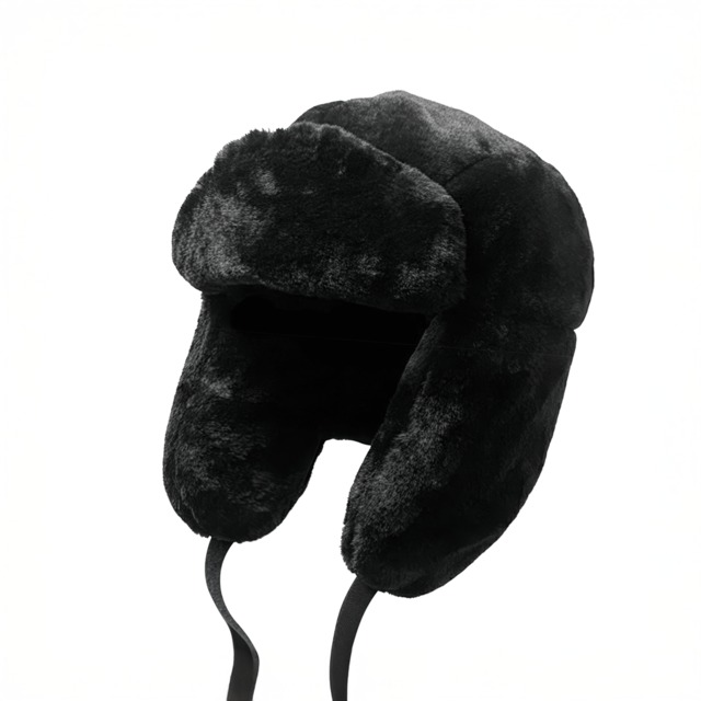 [HOMMLESS] HMLS EARFLAP TRAPPER HAT - BLACK 正規品 韓国ブランド 韓国通販 韓国代行 韓国ファッション ホームレス ホームリス 日本 店舗