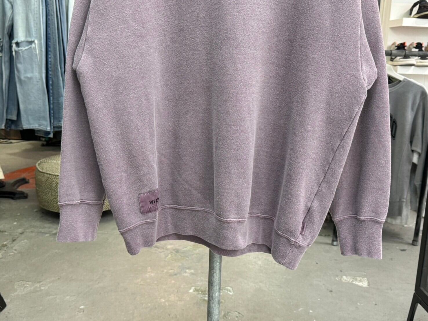 WTAPS ALL 03 SWEATER CTPL SIGN CREWNECK SWAET BURGUNDY 02 232ATDT 