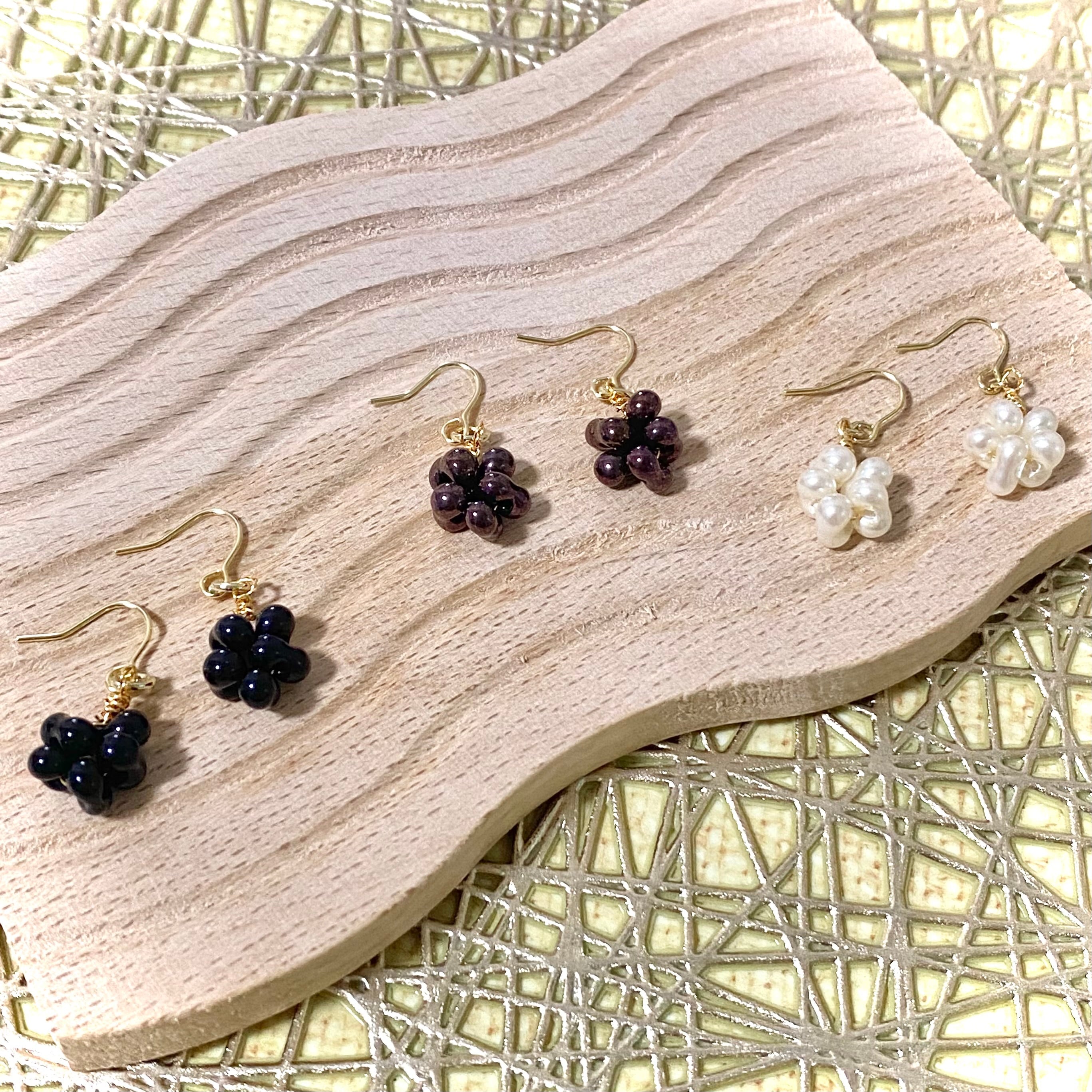 ファルファーレ シンプル チョコ ピアス・イヤリング | Fav handmade