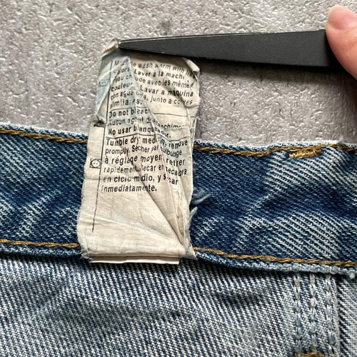 メキシコ製 デニム ダブルニー Carhartt B07 DNM 36×32 詳細写真11