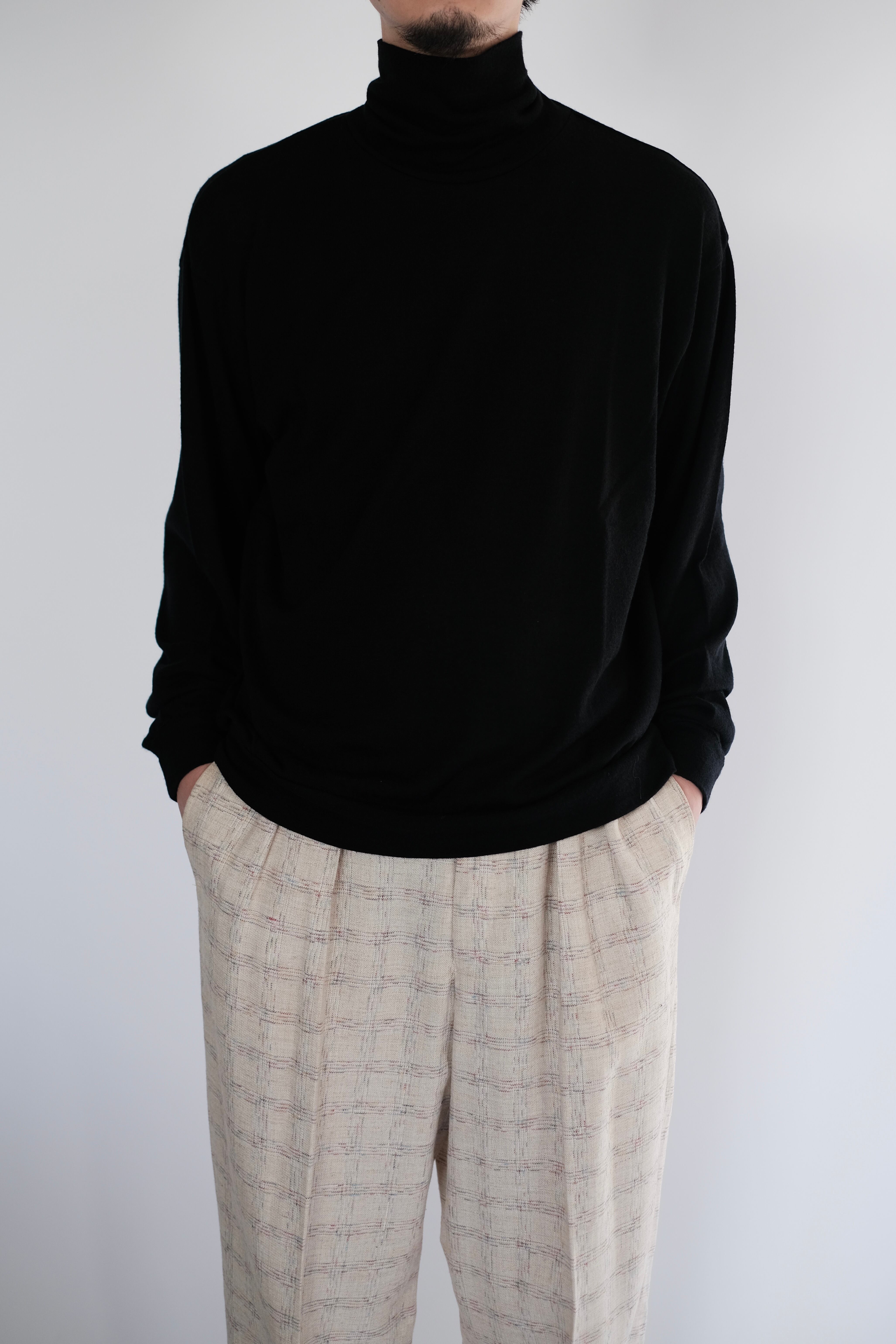 ULTERIOR / SUPER FINE WOOL COTTON HIGH NECK P/O | LIVING