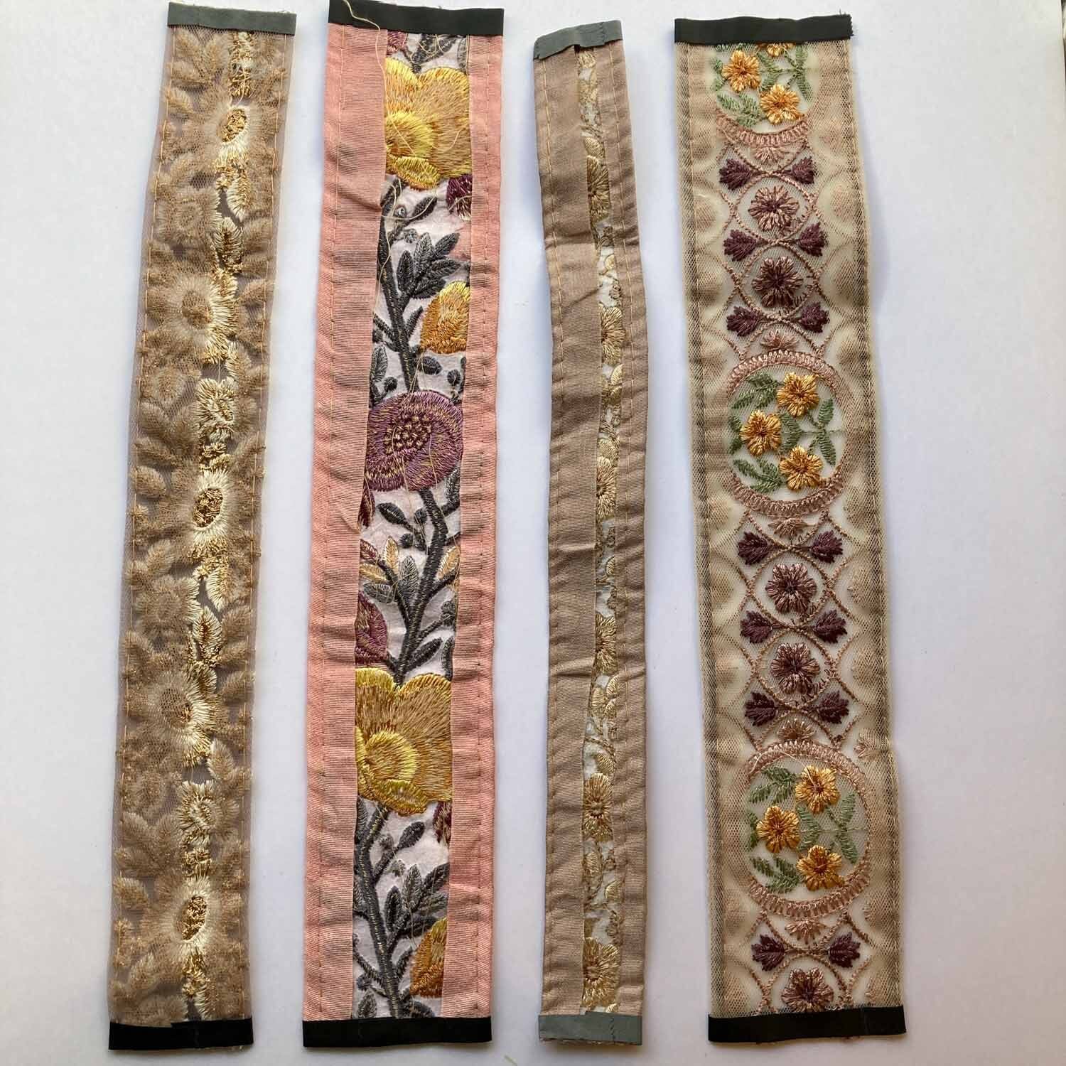再入荷〉インド刺繍リボンのハギレセット（柄アソート） | Dua