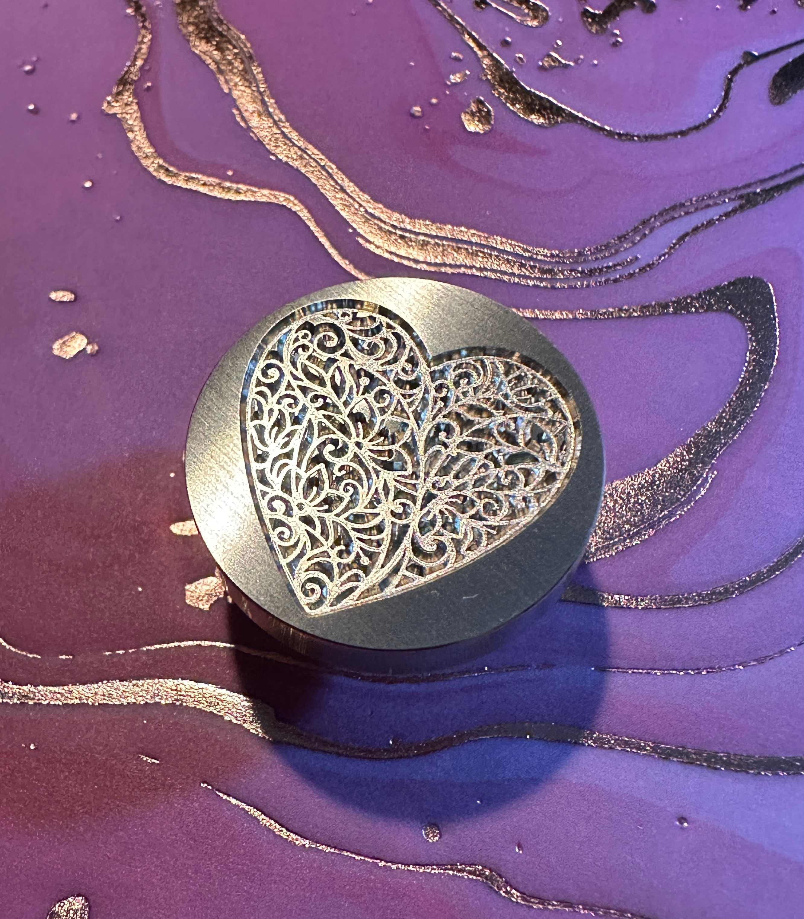 スタンプ(ハートinフラワー)