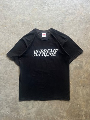 Supreme ロゴ プリント Tシャツ S ブラック