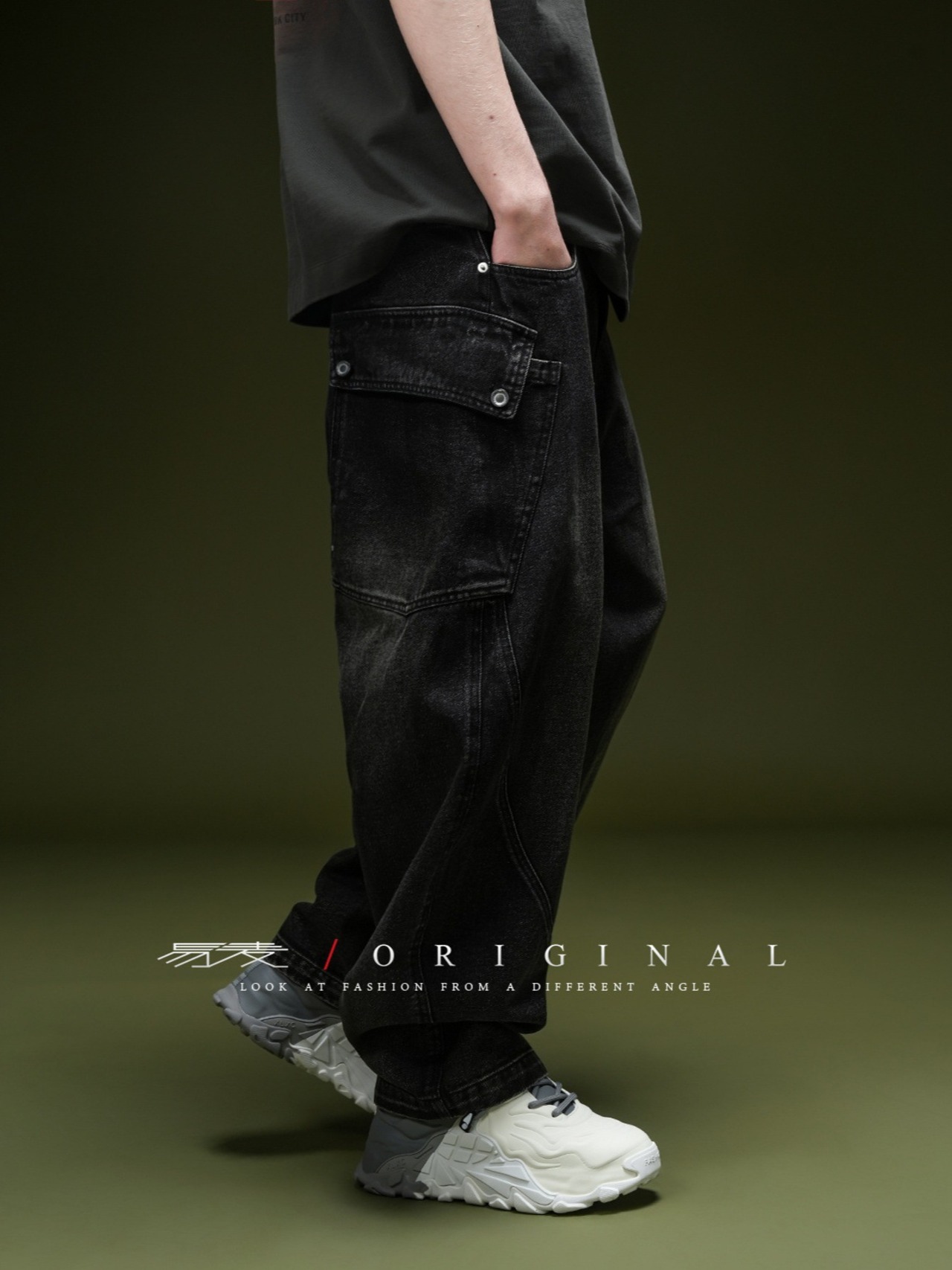 Y.M.ORIGINAL ワークデニムバレルパンツ