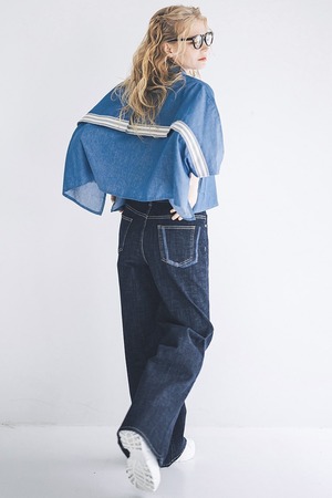 INDIMARK インディマーク ジーンズ デニム レディース ニューワイド デニム インディゴ WJ168