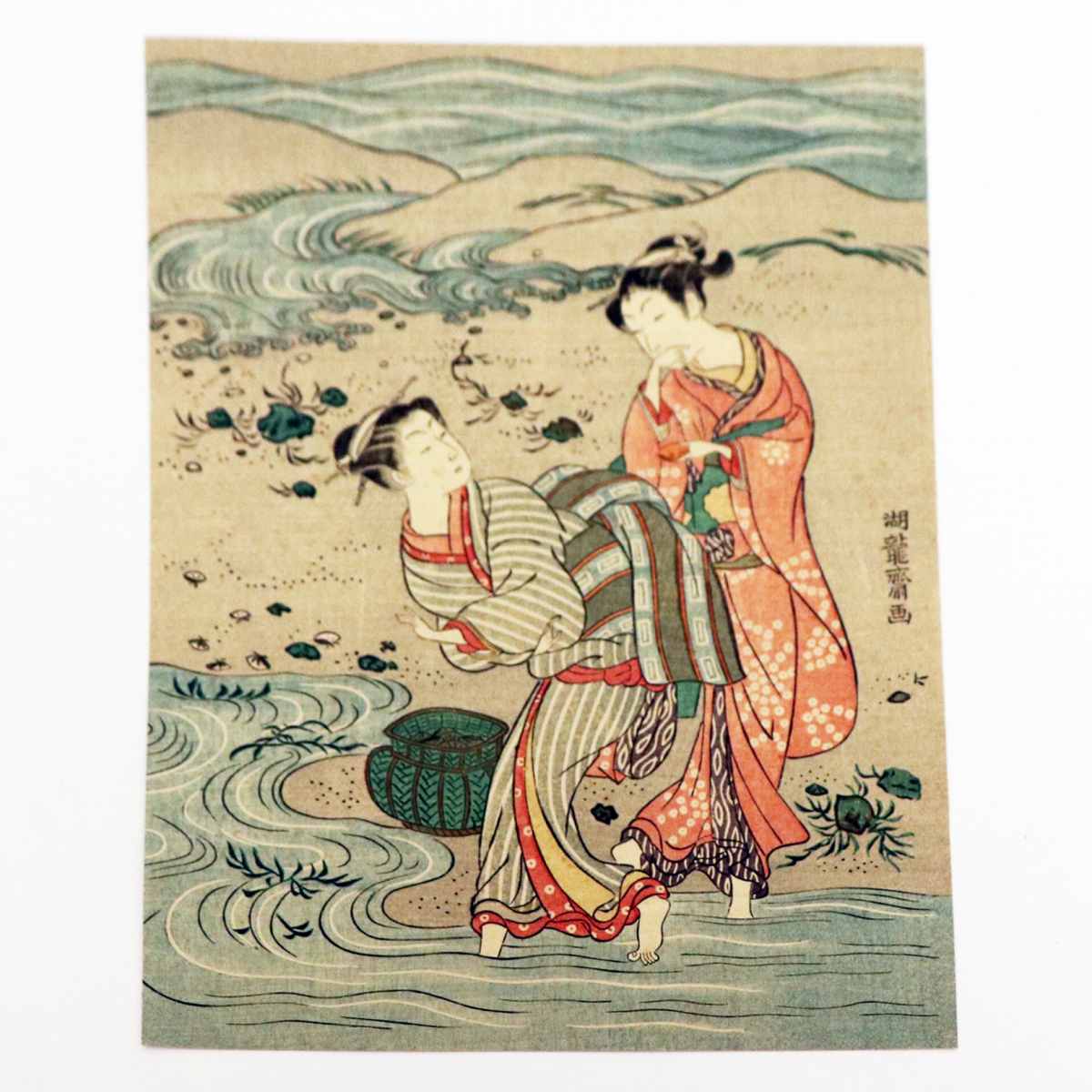 浮世絵・礒田湖龍斎・柱絵・美人画・No.200201-26・梱包サイズ60 