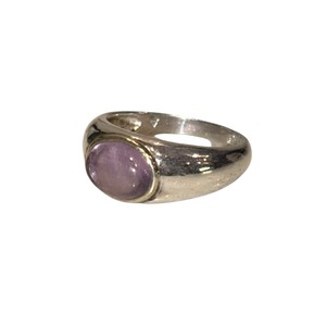 vintage silver lavender stone ring