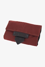 HAND MADE MOUTON SPOON WALLET / S / Wine Red