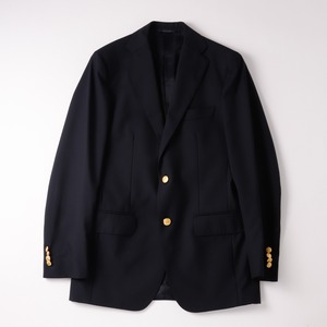 【極美品】BROOKS BROTHERS Loro Piana wool Navy blazer size38 made in Italy extra condition／ブルックス ブラザーズ ロロ・ピアーナ 高級生地 ウール 紺ブレ ネイビー ジャケット サイズ38 金ボタン ハンドステッチ 定価約20万 イタリア製
