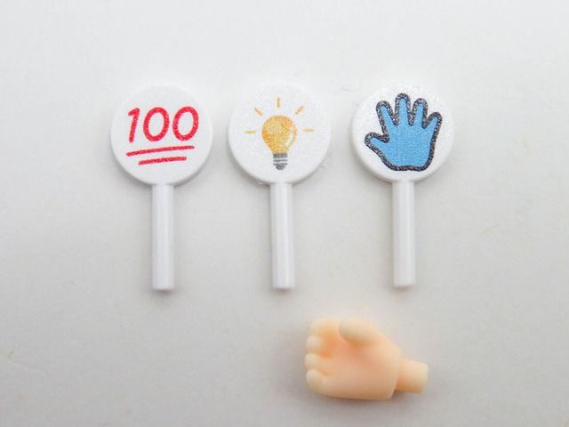 再入荷　予約キャンペーン【第2弾】 小物パーツ パーひらめき100点棒　ねんどろいど
