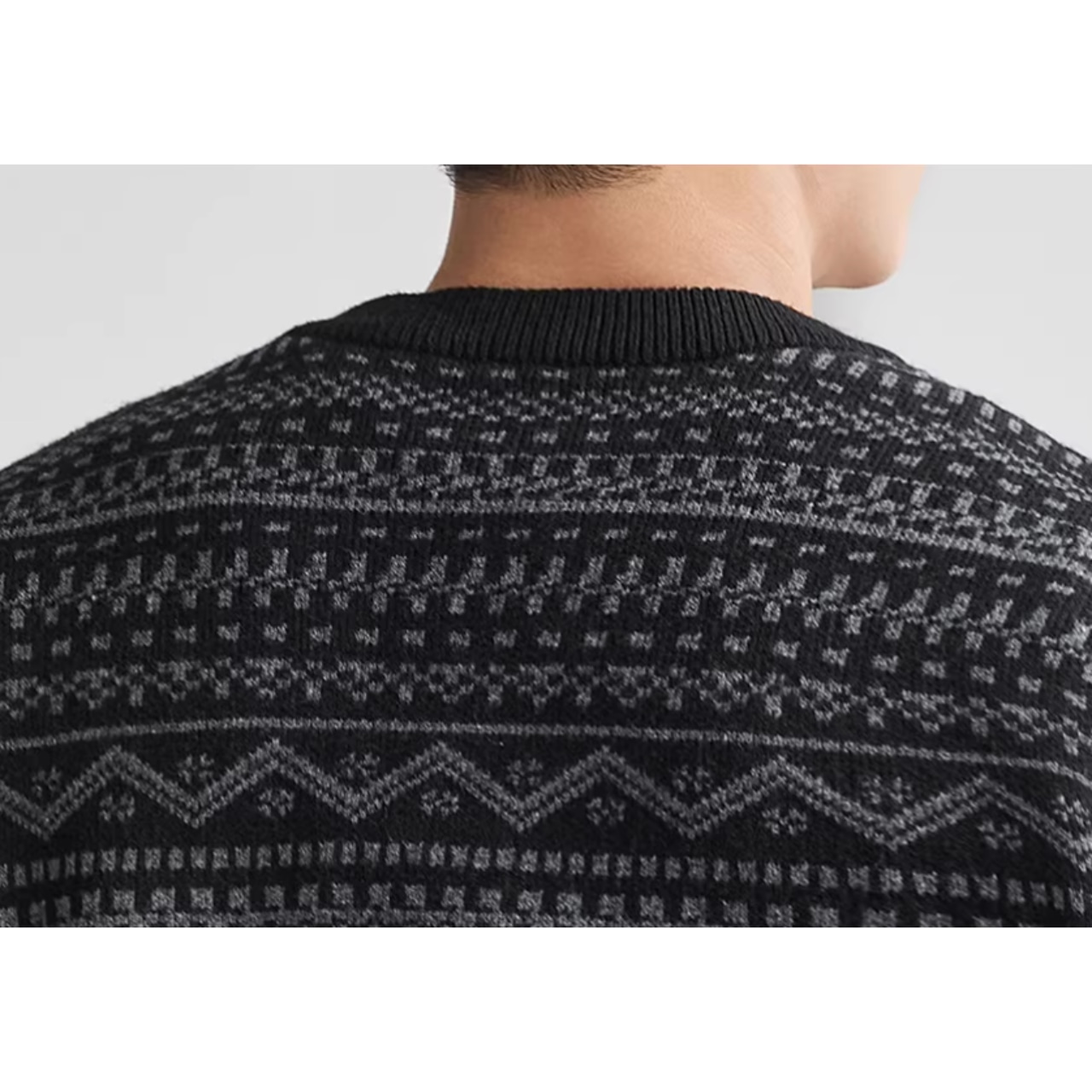 エスニック柄風 ショルダーニット af0445