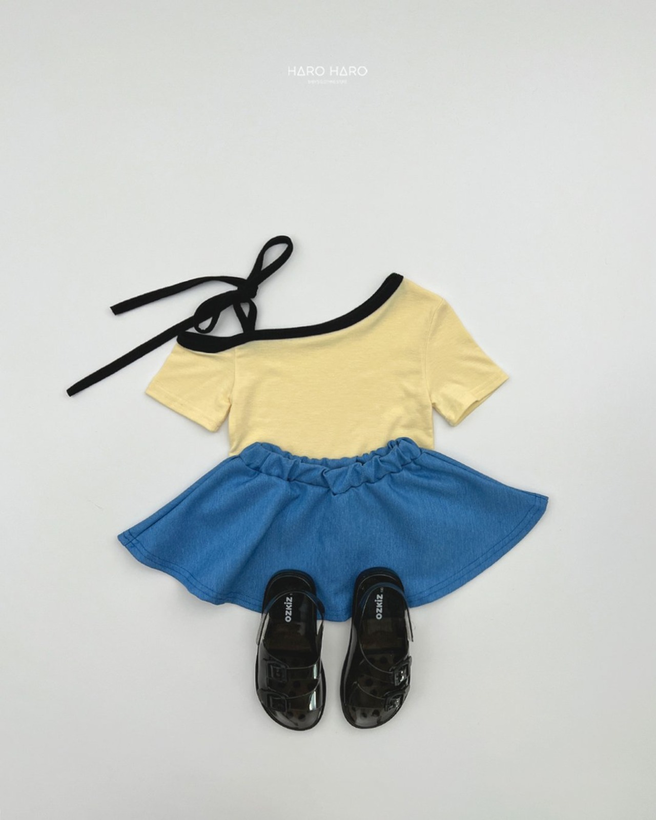 [HARO HARO] Denim Mini Skirt / [하로하로] 데님미니스커트