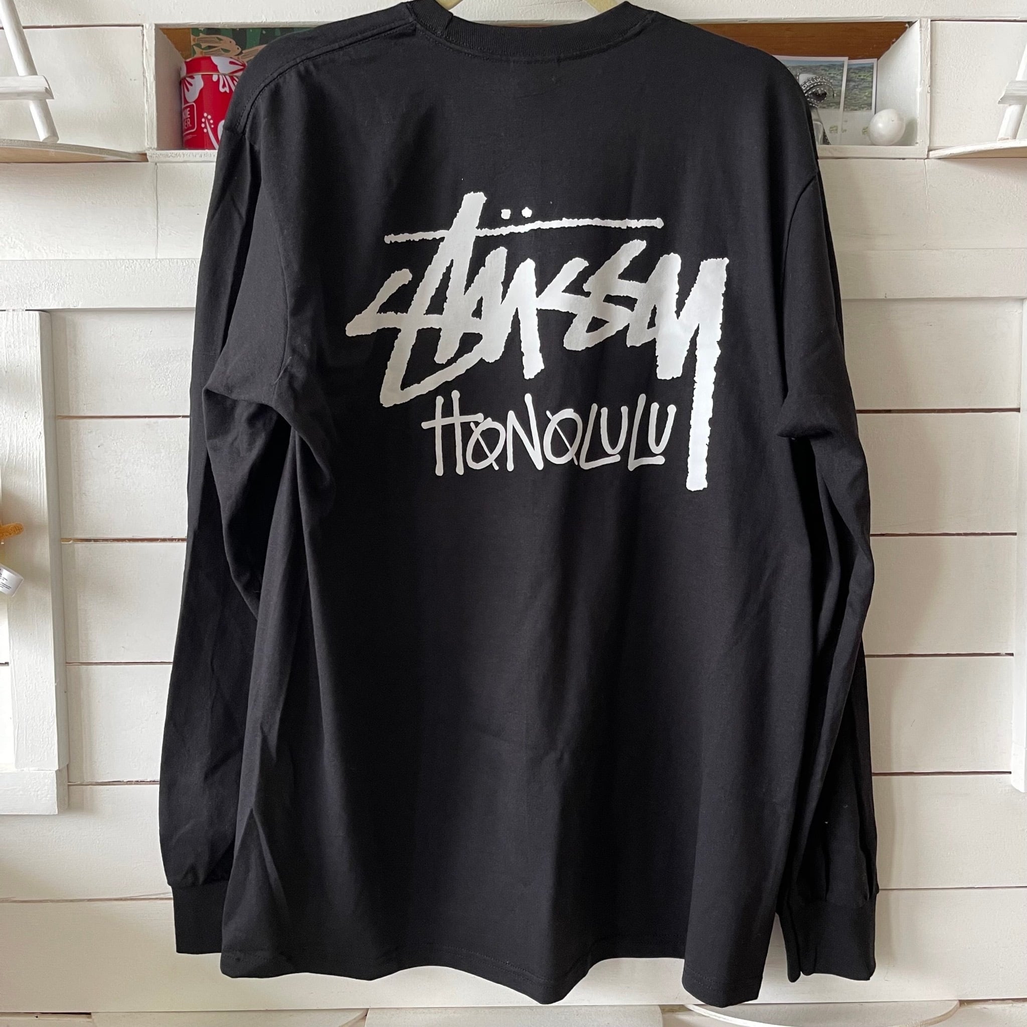 【ハワイ限定】stussy Honolulu Tシャツ　長袖　XL　黒新品未使用