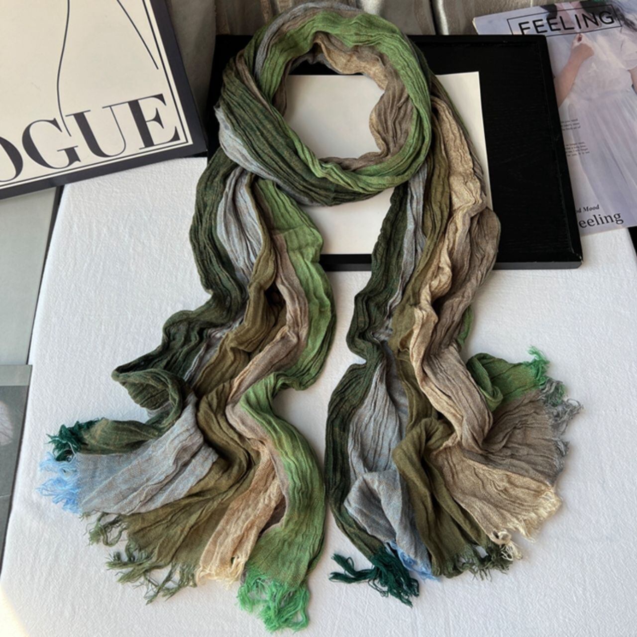 やわらか ミックスカラー あったかストール Ln00413