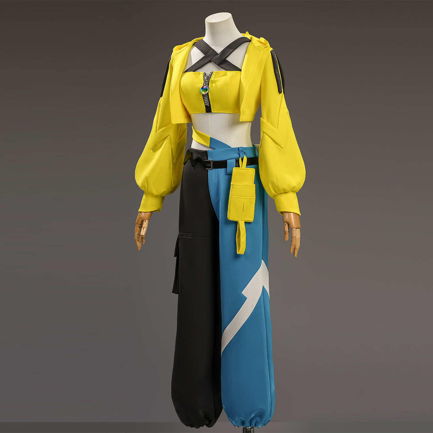 カーニバル コスプレ衣装 イエロー 羽 コスプレ衣装 コスプレ衣装 ZA 風 カナリィ 通常衣装 普段着 ☆受注品