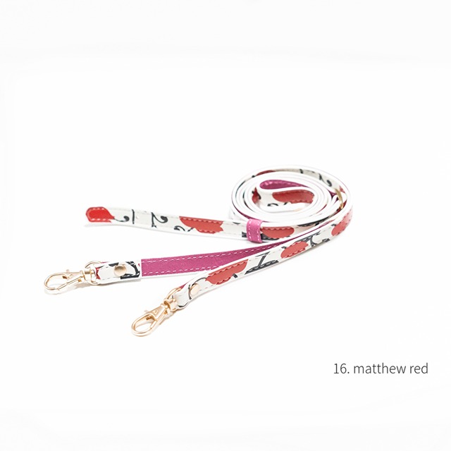 レザーショルダーストラップ  matthew red