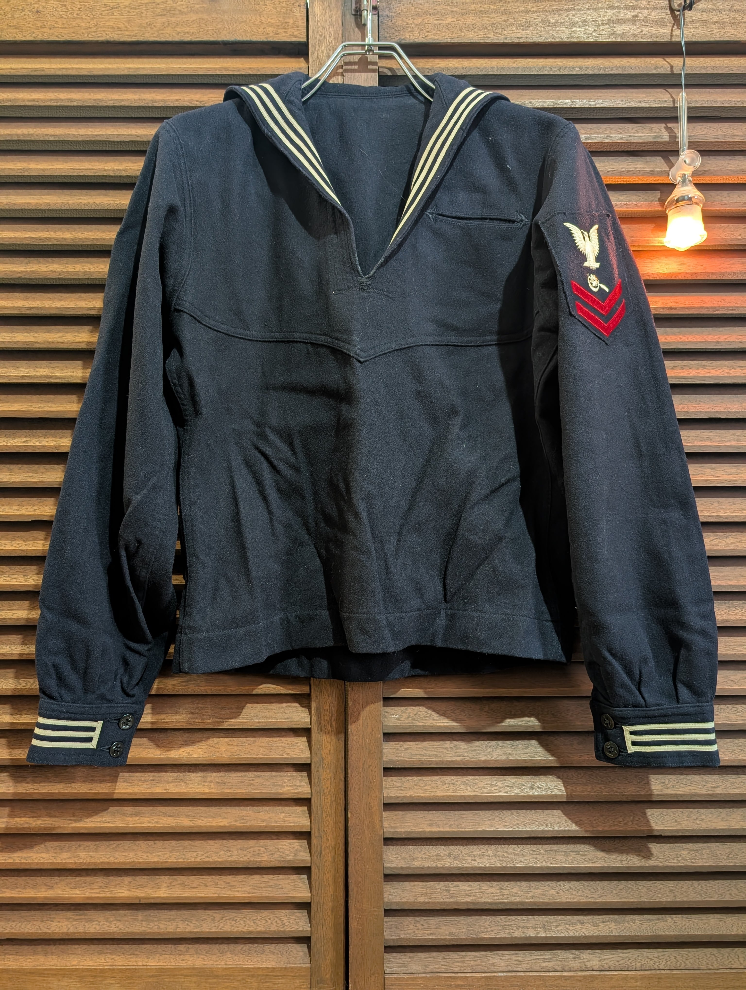 60s USA Navy Wool Sailor Smock