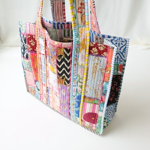 ＜PHET AND PLOY＞Quilted Patch Bag キルト パッチワーク バッグ A