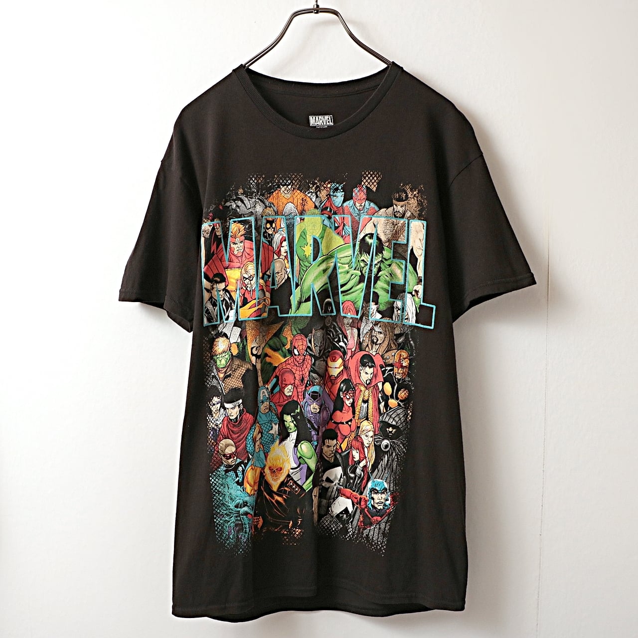 00s MARVEL マーベル キャラクタープリント Tシャツ 古着 used