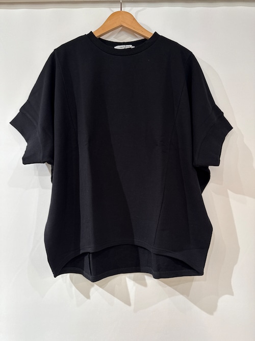 nachukara/ミニ裏毛ドルマンプルオーバー　　　ブラック