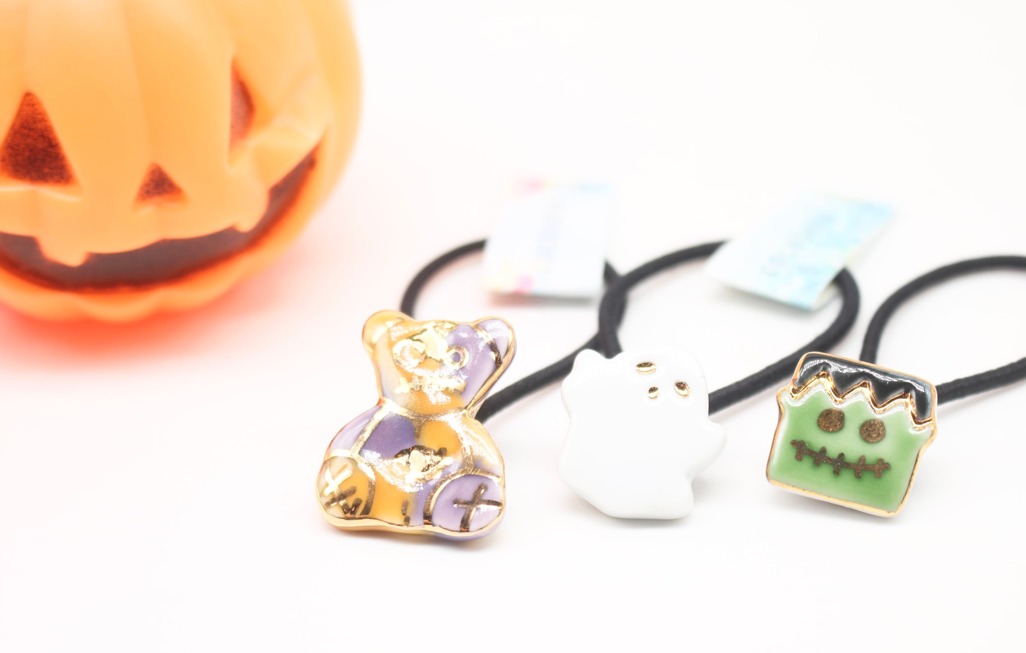 ひと足早い ハロウィンドームヘアゴム 感謝価格(ㅅ´꒳` )おやすみ靴下