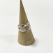 Vintage 800 Siver Leaf Gemstone Ring Made In Poland